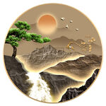 禅意山水画