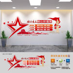 核心价值观党建文化墙