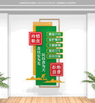 竖版食堂文化墙