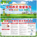 创建文明城市 做文明养犬人
