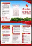 森林防火三折页