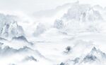 高山流水中式背景墙