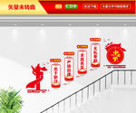 中国梦楼梯文化墙
