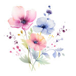 手绘花