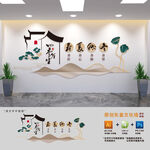 中国传统中医四季养生文化墙