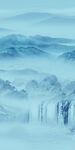 蓝色 极简大气玄关 TIF分层