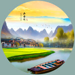 山水风景画 