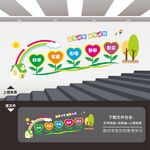 幼儿园楼梯文化墙