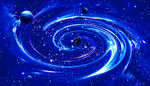 蓝色宇宙星空