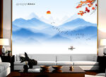 山水背景墙