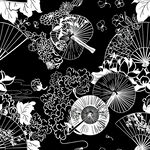 扇子碎花