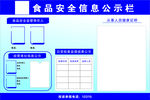 食品安全信息公示栏