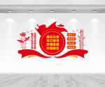 廉洁文化进企业文化墙