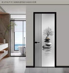 高清分层透明底平开门打印图