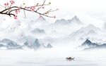 山水背景墙