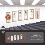 校园楼道阶梯文化墙