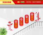 传统美德楼梯文化墙