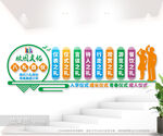 八礼四仪校园文化墙图片