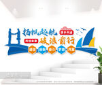 企业励志标语文化墙图片