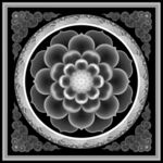 圆形莲花云角花