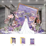 紫色法式油画风婚礼设计