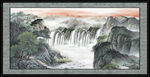 中国画山水 
