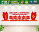 模范机关文化墙