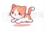 可爱小猫卡通设计