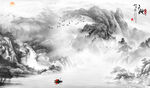 山水背景