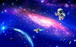紫色星空