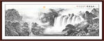 国画水墨山水画