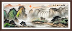 聚宝盆风水画