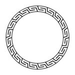 回形纹古典圆形花纹