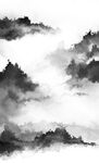 玄关水墨山水画
