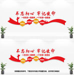 不忘初心文化墙
