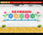 社区文体活动中心文化墙