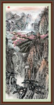 竖式山水画