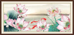 荷花国画 