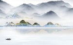人气 意境新山水画 Tif分层