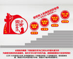 四有好老师楼道文化墙