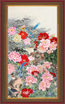 国画牡丹 
