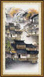 山水中堂画 