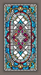 吊顶穹顶教堂蒂凡尼彩绘玻璃图案