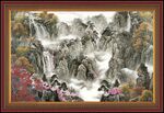 中国画山水 