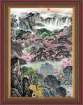 竖幅国画