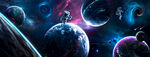 银河宇宙太空黑洞宇航员星球背景