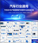 汽车行业销售总结计划PPT