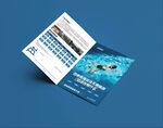 游泳健身宣传单页海报图片
