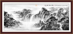 国画中堂画 客厅水墨画 
