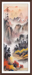 竖幅山水画